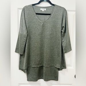 Simply Noelle Olive Green Dress Poncho Size X-Small